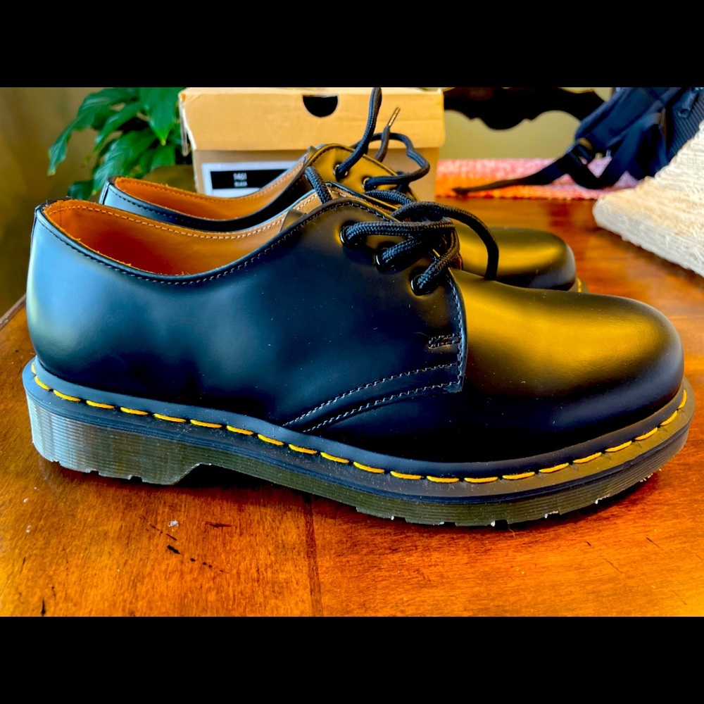 Dr. Martens 1461 black smooth leather Oxford shoes